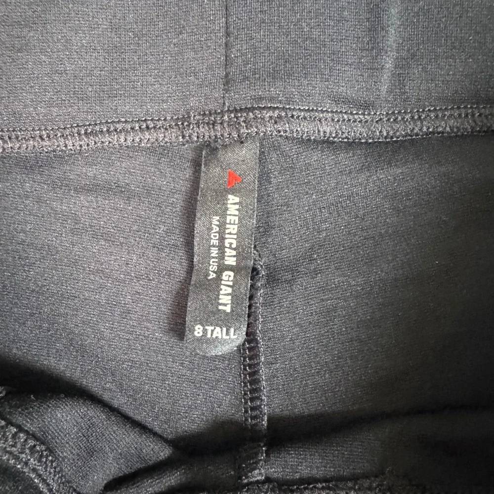 NWOT American Giant Ponte Slim Pant‎ 8 Tall Black Leggings Casual Athleisure